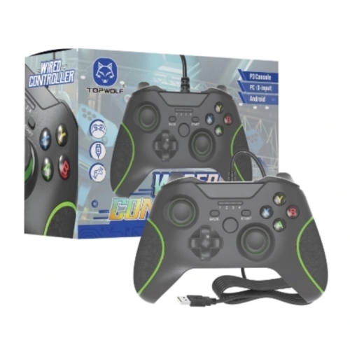 MANETTE FILAIRE NOIR COMPATIBLE XBOX ONE/PC/PS3 ( PAS DE PRISE JACK POUR CASQUE)