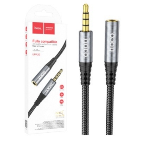 Câble d'extension audio JACK 3.5mm Vers RCA  Femelle 2M HOCO UPA20 