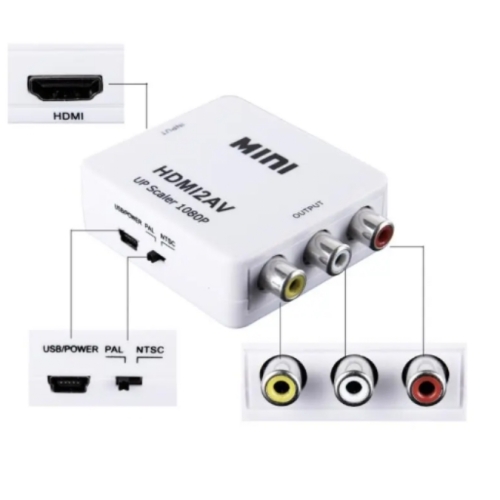 ADAPTATEUR AV VIDEO VERS HDMI FULL HD
