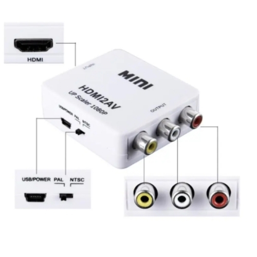 ADAPTATEUR AV VIDEO VERS HDMI FULL HD