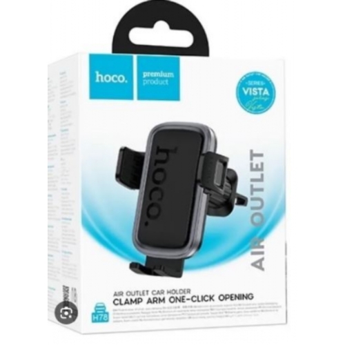Support de voiture à poussoir pour téléphone HOCO H78 (sortie d'air)