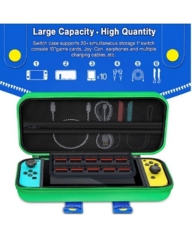 POCHETTE STYLE LUIGI VERT COMPATIBLE SWITCH/SWITCH OLED