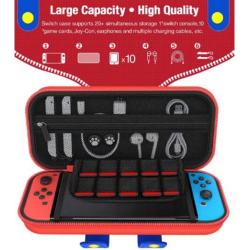 POCHETTE STYLE MARIO ROUGE COMPATIBLE SWITCH/SWITCH OLED