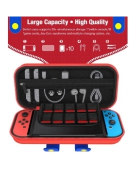 POCHETTE STYLE MARIO ROUGE COMPATIBLE SWITCH/SWITCH OLED