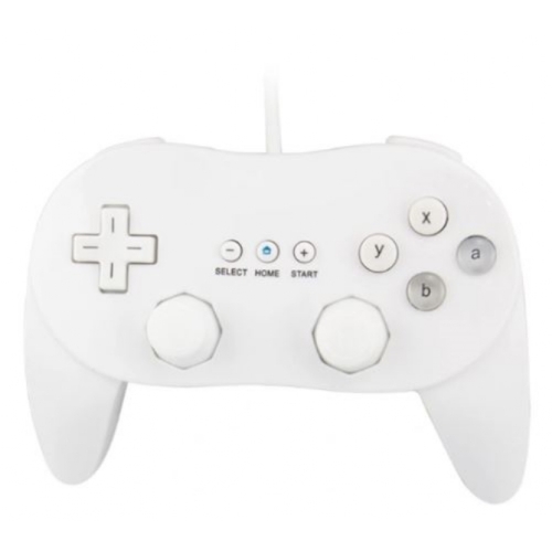 MANETTE FILAIRE WII/WII U BLANCHE (SE BRANCHE SUR LA WII MOTE)