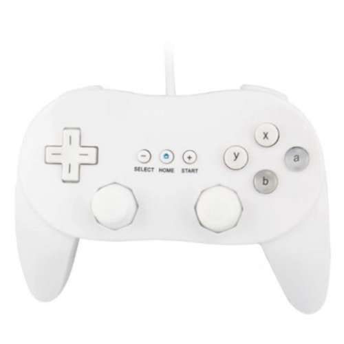 MANETTE FILAIRE WII/WII U BLANCHE (SE BRANCHE SUR LA WII MOTE)