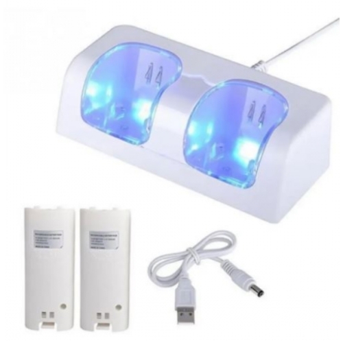 KIT 2X BATTERIE AVEC SOCLE DE CHARGE POUR WII MOTE