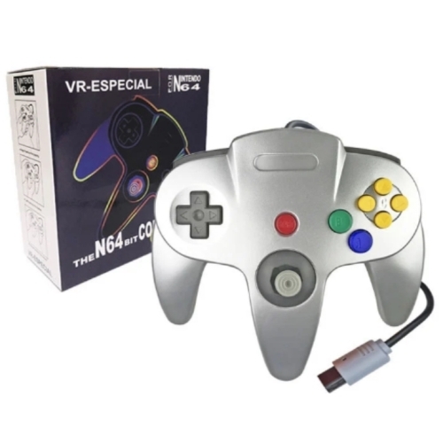 MANETTE FILAIRE GRISE COMPATIBLE N64
