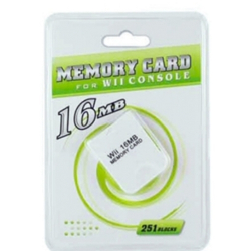 CARTE MEMOIRE COMPATIBLE WII/GAMECUBE 16MB 