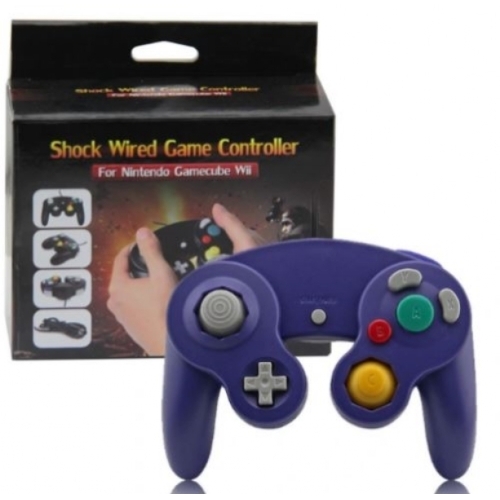 MANETTE FILAIRE GAMECUBE COMPATIBLE VIOLETTE