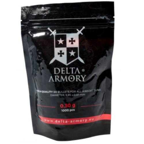 1000 BILLES Delta Armory 0,30g 1000pcs BLANC