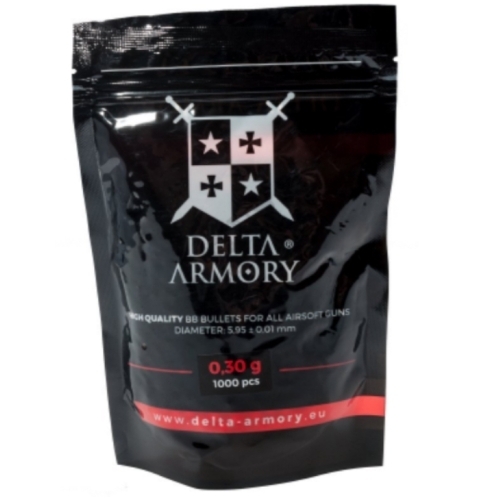 1000 BILLES Delta Armory 0,30g 1000pcs BLANC