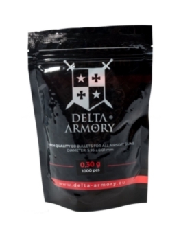 1000 BILLES Delta Armory 0,30g 1000pcs BLANC