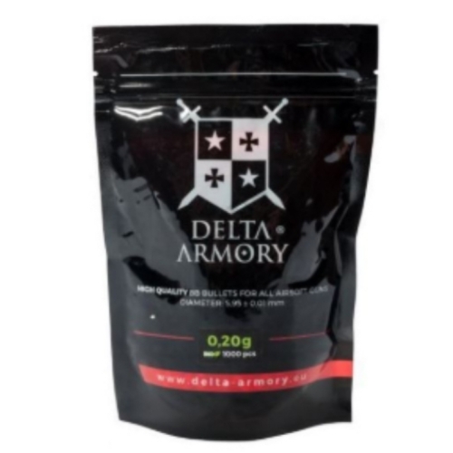 1000 BILLES BLANCHE Airsoft Delta Armory 0,20GR BIO