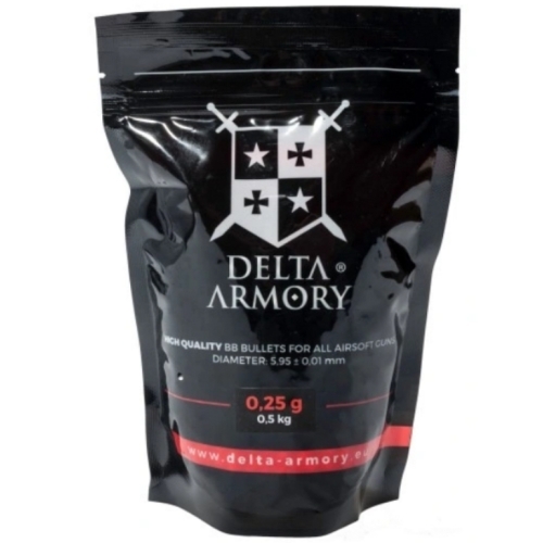 BILLES BLANCHE Airsoft  Delta Armory 0,25g 0,5kg