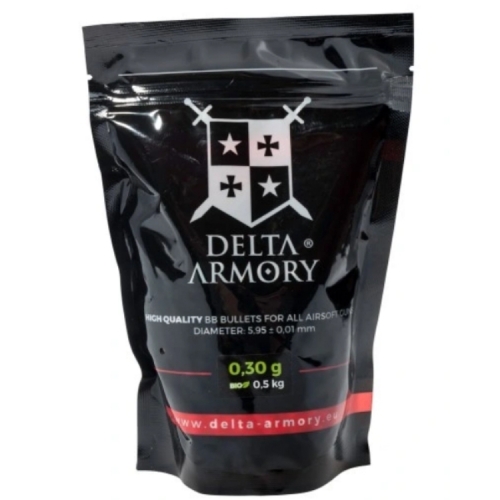 BILLES BLANCHE BIO Delta Armory Airsoft  0,30g 0,5kg