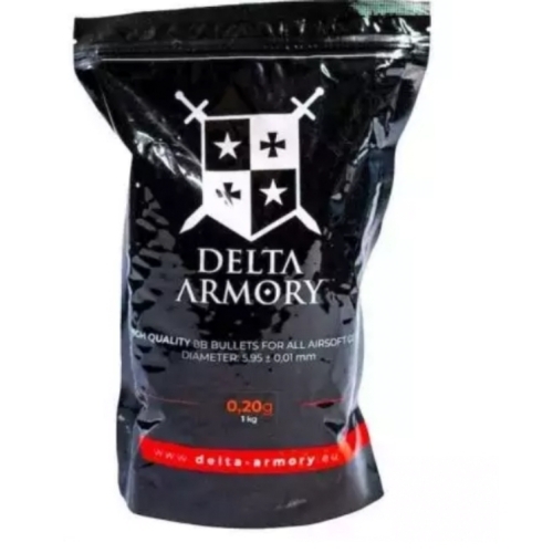 Sachet 5000 Billes 0.20g Delta Armory - Blanches