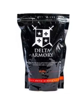 Sachet 4000 Billes 0.25g Delta Armory - Blanches
