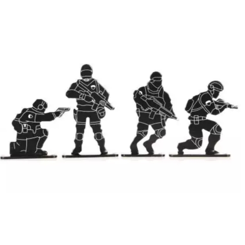 Cible en métal - soldats Delta Armory