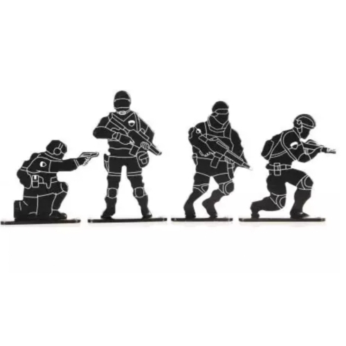 Cible en métal - soldats Delta Armory