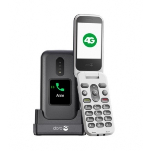 Téléphone portable à touche Doro 2880 2,8" 4G appareil photo Noir Neuf