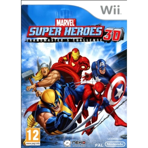 Marvel Super Heroes 3D : Grandmaster's Challenge Wii AVEC NOTICE 