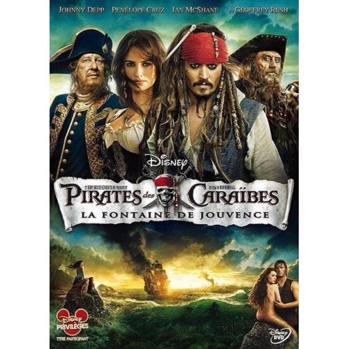 PIRATES DES CARAIBES LA FONTAINE DE JOUVENCE DVD