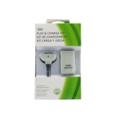 CABLE + BATTERIE BLANCHE MANETTE XBOX 360