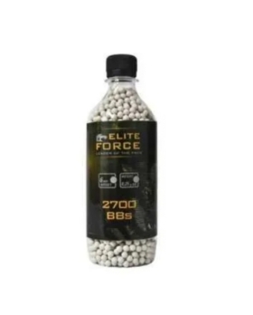 BILLES BBS 6MM ELITE FORCE BLANCHE 0.20G BOUTEILLE X2700