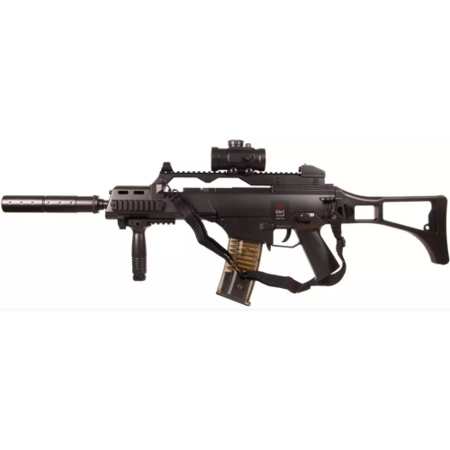 PACK COMPLET Fusil H&K G36C DLV AEG Umarex - Noir / 0.5J-BATTERIE INCLUSE