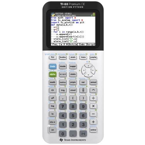 TEXAS INSTRUMENTS TI-83 Premium CE Edition Python Avec Mode Examen 