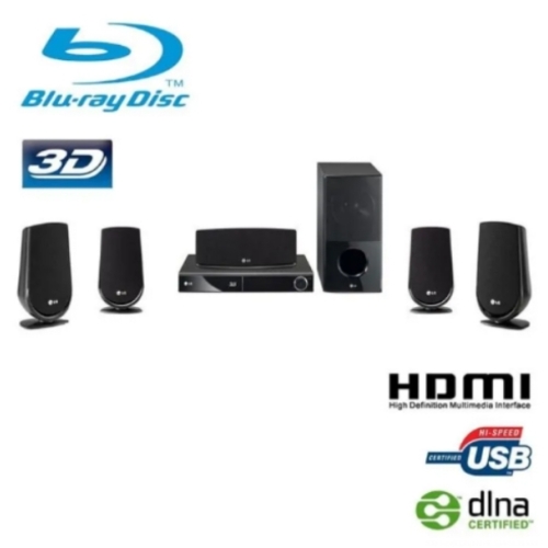 Home-cinéma 5.1 BLURAY 3D LG HX806SH 850W HDMI/USB UNE ENCEINTE MANQUANTE