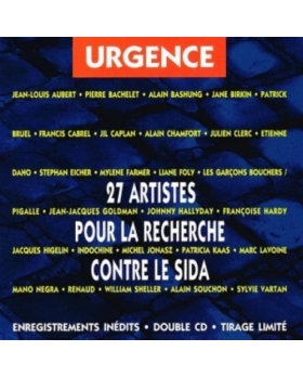 Various – Urgence, 27 Artistes Pour La Recherche Contre Le Sida CD 