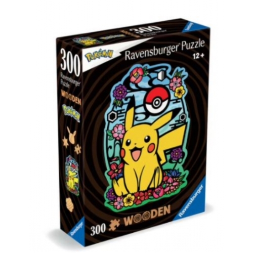 Puzzle en bois 300 pièces forme Pikachu
