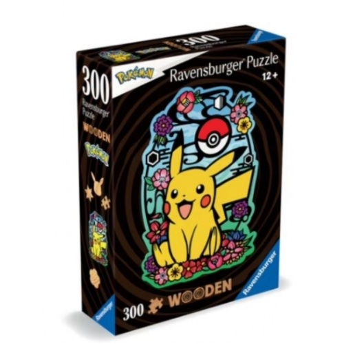 Puzzle en bois 300 pièces forme Pikachu