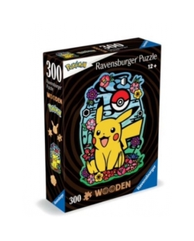Puzzle en bois 300 pièces forme Pikachu