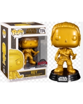 Figurine Star Wars - Rey Metallic Gold N°114