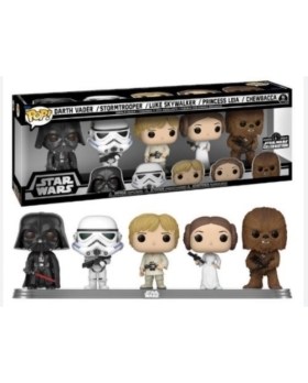 Figurine Pop Star Wars 4 : Darth Vader / StormTrooper / Luke Skywalker / Princess Leia / Chewbacca 
