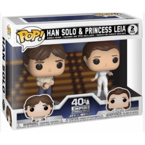Figurine Funko POP STAR WARS Han Solo & Princesse Leia 