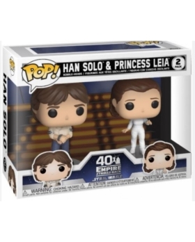 Figurine Funko POP STAR WARS Han Solo & Princesse Leia 
