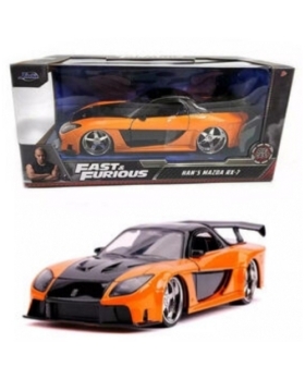 Han's Mazda RX-7 Fast & Furious Tokyo Drift (2006) Orange / noir 1:24 Jada Toys