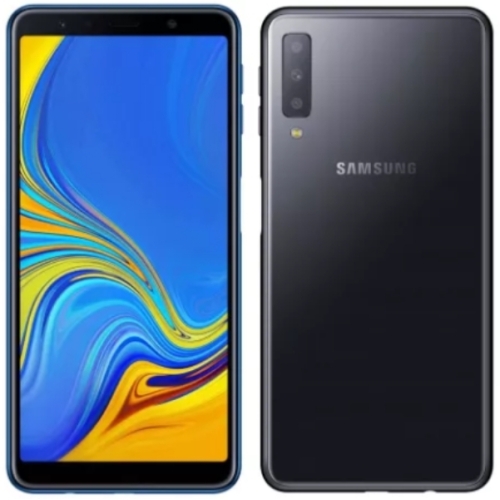 SAMSUNG GALAXY A7 (2018) NOIR 64GO RAM:4GO 24MPX DEBLOQUE PLAYSTORE ECRAN:OLED 
