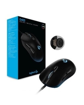 Logitech G403 Souris Gamer Filaire, 25 600 DPI RVB Gaming, Ultra-Léger, Poids Ajustables