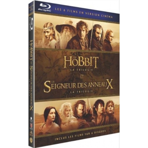 Coffret Terre Du Milieu - 6 Films (Seigneur des Anneaux + Le Hobbit) [Blu-ray]