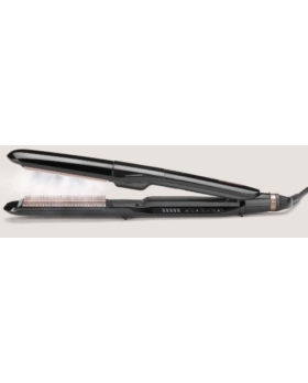 Lisseur vapeur Babyliss Steam Smooth ST493E Noir Bords biseautés 67W NEUF 