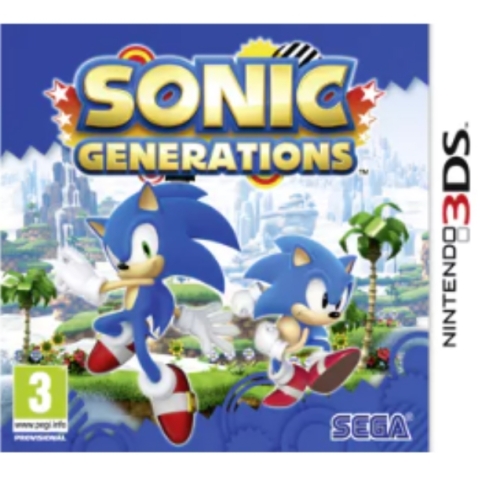 SONIC GENERATIONS 3DS AVEC NOTICE