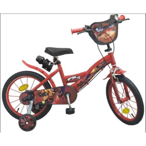 VELO POUR ENFANTS PIK&ROLL MIRACULOUS 16' ROUGE 