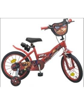 VELO POUR ENFANTS PIK&ROLL MIRACULOUS 16' ROUGE 