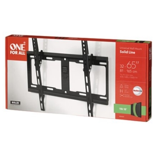 SUPPORT MURAL SOLID, TILT(15°) 32''-60'', 81-165CM, 100KG