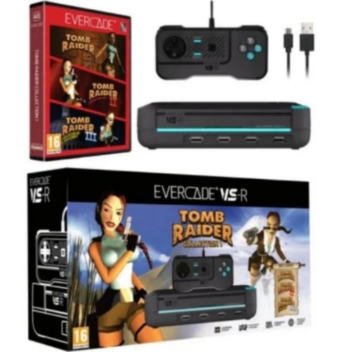 Console De Salon Pour Jeux Retros Evercade VS-R Tomb Raider 1-2-3 + 3 Jeux Inclus HDMI  